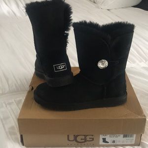 Ugg Bailey button black boots
